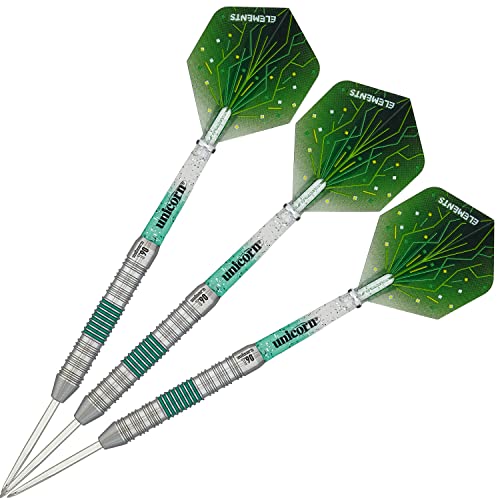 Unicorn Steel Tip Professional Darts Set, Green, 20 g - Image 3