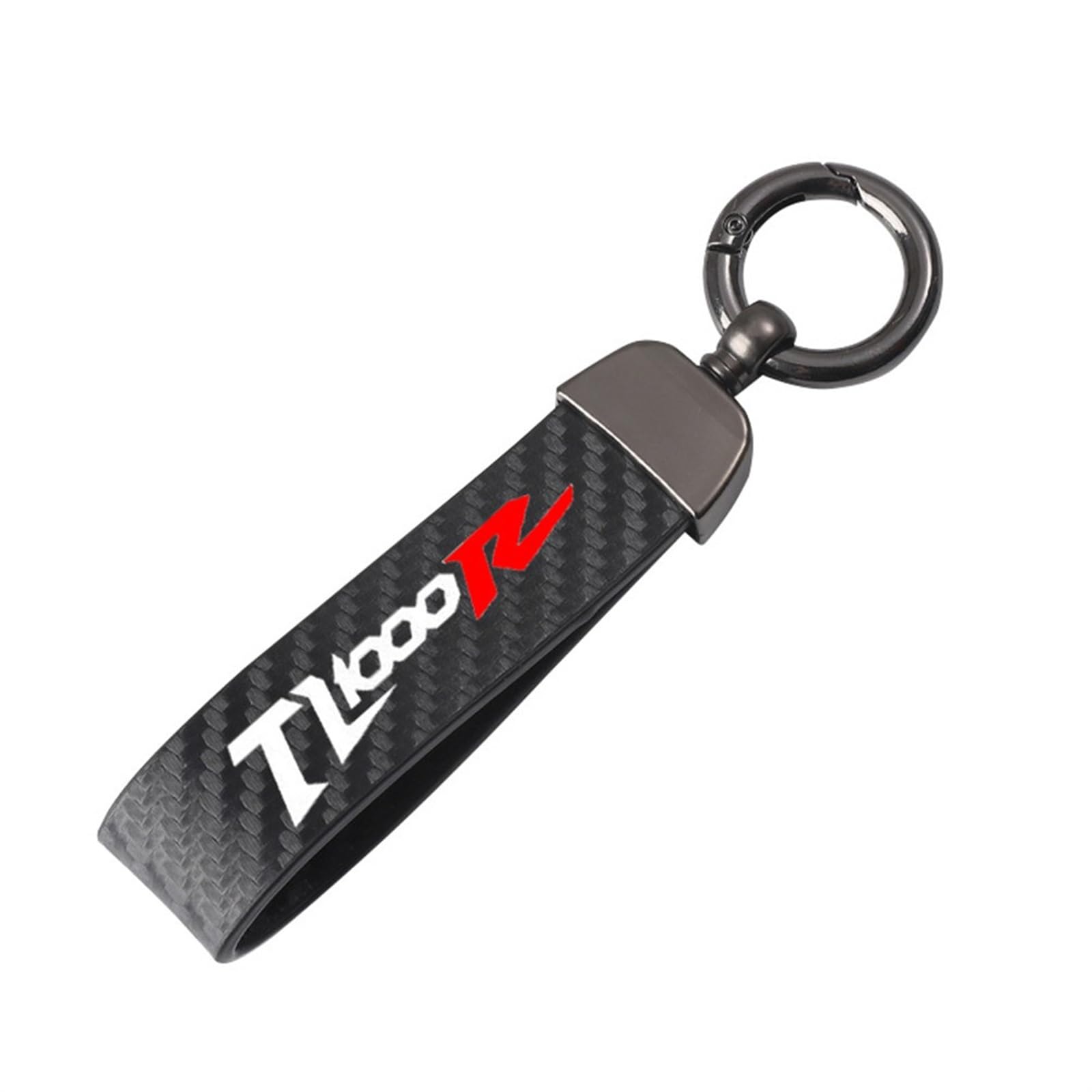 Kongfumoto Unisex Black Carbon Fiber Motorcycle Keychain Key Ring For Suzuki Tl1000r Tl 1000R Tl1000 R Motorbike Key Rings