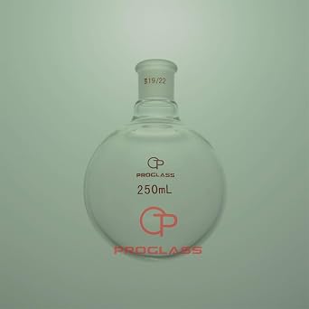 Glass Single Neck Round Bottom Boiling Flask 250mL with 19/22 Joint