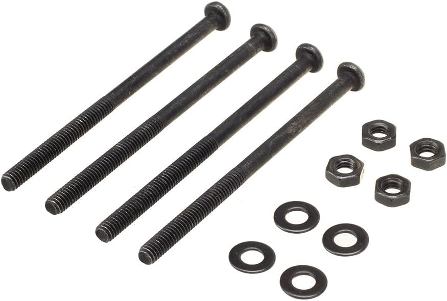 Miniatura 5 de PCLINE Ventilador de magdalenas de CA de 4.724 in x 251.496 in, ventilador axial de alta velocidad de 120 V, ventilador de ventilación de escape de