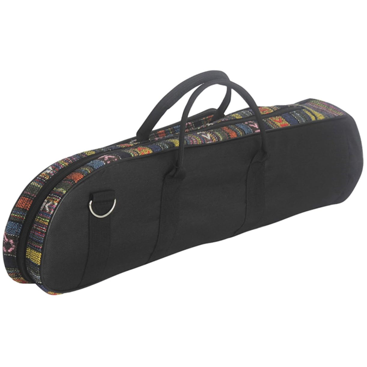 Mikinona Custodia per Tromba Oxford Design Portatile e Scomparto Laterale, Borsa Multifunzionale Elegante in Stile Etnico per Trasporto Strumenti Musicali