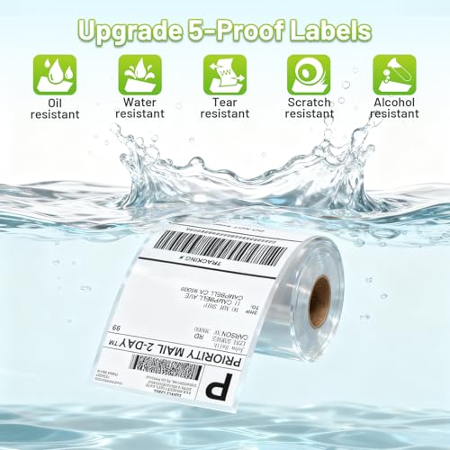 Image of 4x6 Thermal Labels, Shipping Address Label (Pack of 100 4x6 Roll Labels)