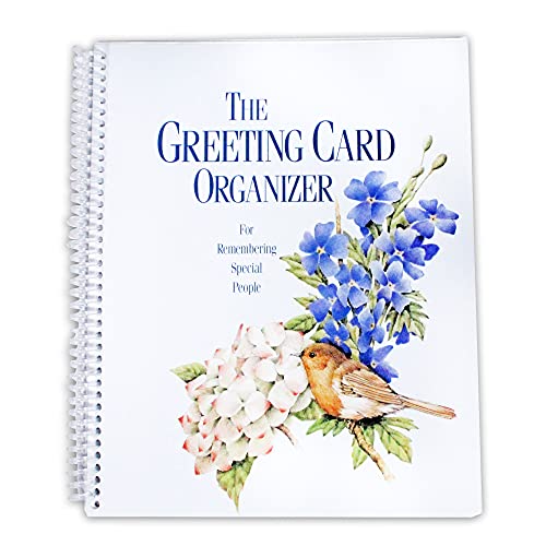 Greeting Card Organizer con diseño de flores y aves para ordenar tu escritorio 2