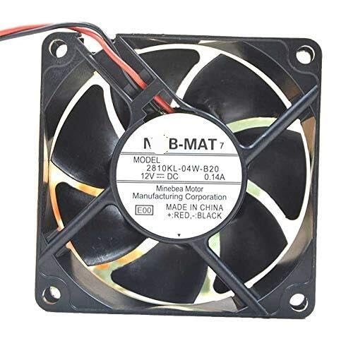 2810KL-04W-B20 Server Cooler Fan - 12V 0.14A Silent for 70x70x25mm 2-Wire Cooling Solution