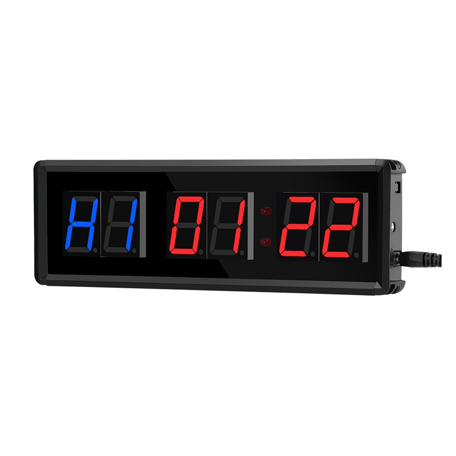 Temporizador De Entrenamiento Gimnasio Portátil, Reloj Fitness con Cuenta Atrás/Arriba, Cronómetro Intervalos Garaje Deportivo Remoto Precision Timing