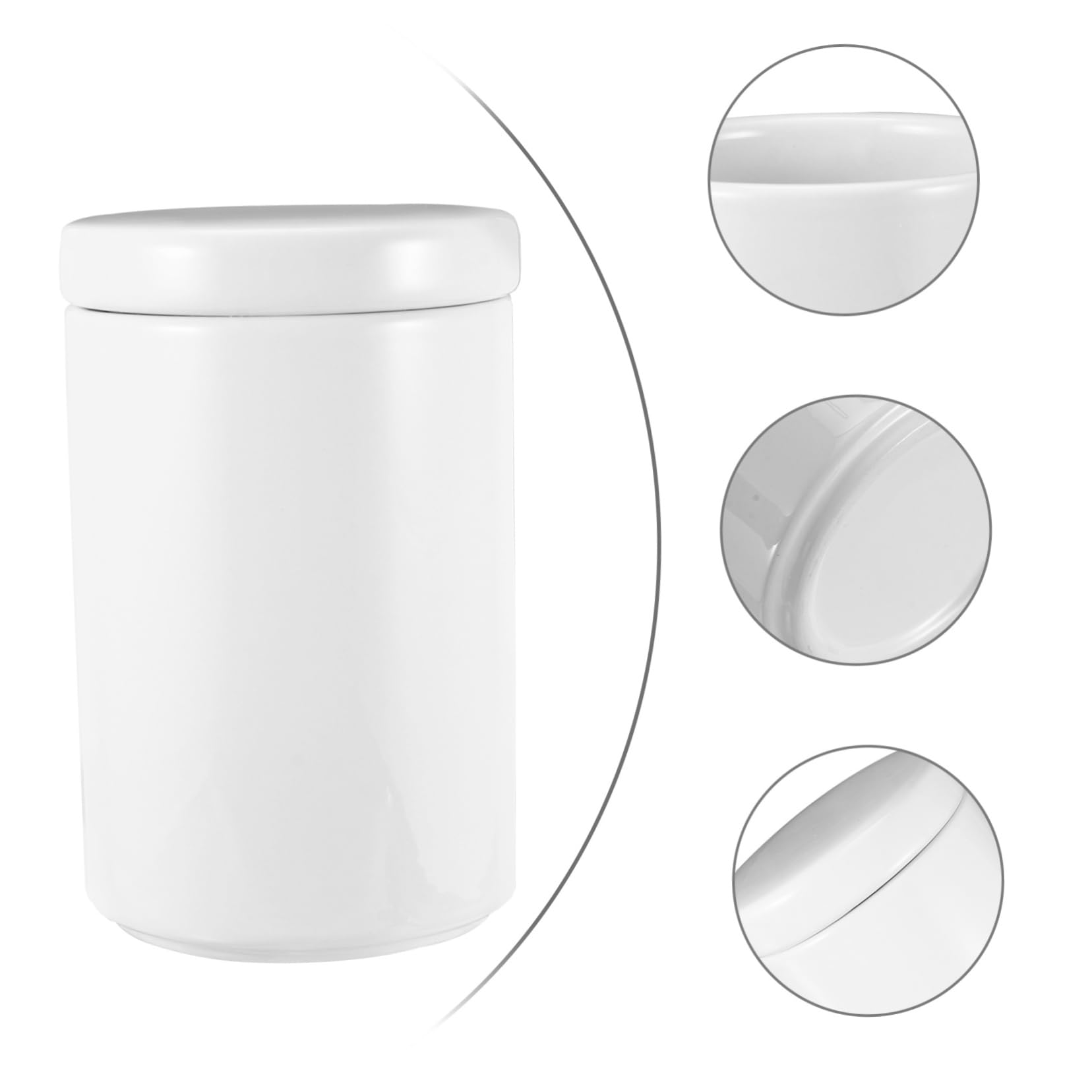 1pezzi Barattolo in Per Tè Contenitore Sigillato Per Conservazione Alimentare Vaso Smalto Liscio Per e Casa