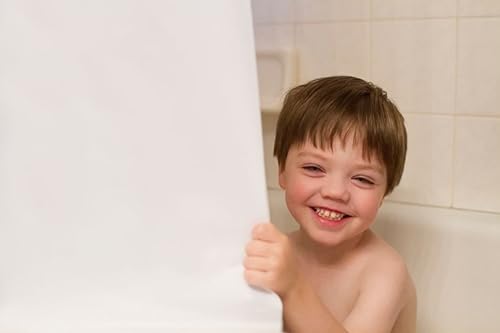 Miniatura 2 de DeLaine's - Forro de cortina de ducha, sin olores, Peva resistente, imanes que evitan el vuelo, lavable a máquina para una larga vida útil, 72 x 72