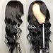 Eayon Hair Pre Plucked 360 Lace Frontal Wigs-Body Wave Full Frontal Lace Human Hair Wigs for Women Natural Hairline with Baby Hair Natural Color 150% Density 16inch