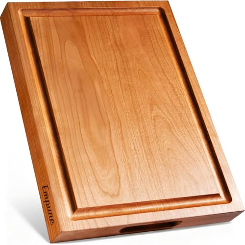Tabla de Cortar de Madera con Mango y Surco para Jugos miniatura 1