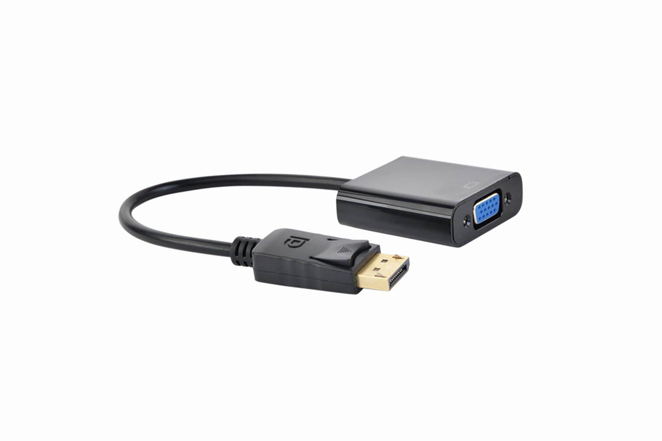 Gembird Cable adaptador DisplayPort a VGA, negro