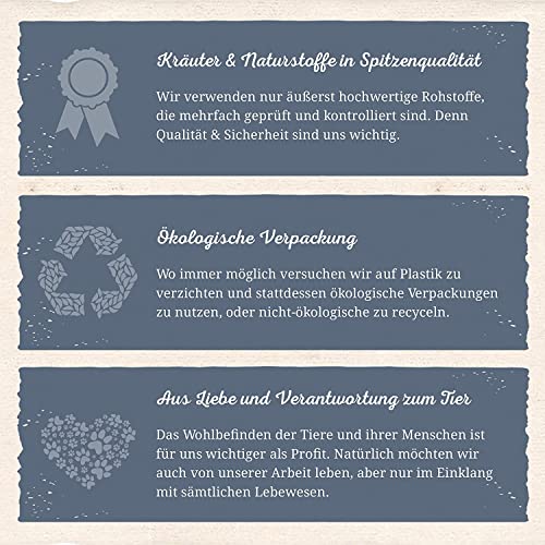 Krauterie Salbeiblätter Hund, Einzelfuttermittel für Hunde (100 g), Salbeiblätter Geschnitten in Spitzenqualität