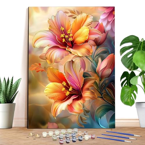 Reofrey Pintura por Numeros Adultos Día de la Madre 30x40cm - Lienzo Sin Marco, Paint By Numbers Adult Incluye Pinceles Y Acrílicos - Arte Relajante Para Principiantes, Decoración Del Hogar ER555