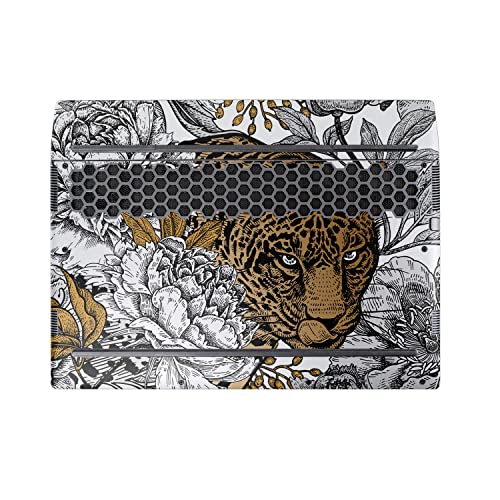 Image of MightySkins Skin Compatible with Alienware M17 R5 (2022) Full Wrap Kit - Bronzed Leopard | Protective, Durable, and Unique Vinyl Decal wrap Cover | Easy to Apply & Change Styles | Made in The USA