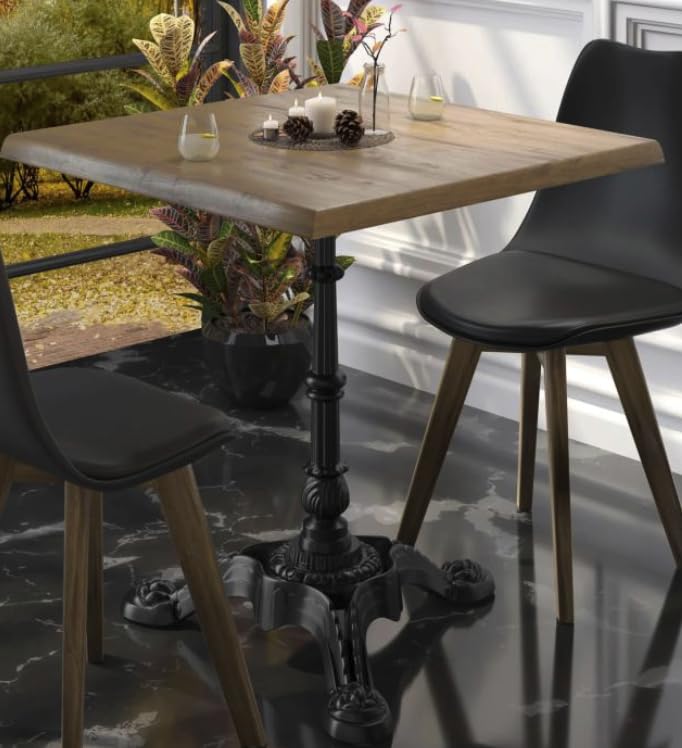 Base Per Tavolo Da Ristorante In Metallo Nero Alt. 72 Cm Blackly Business 248324