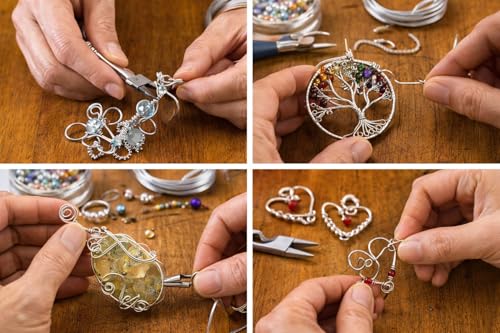 Image of ART IFACT 20 Meters - 16 Gauge (1.6mm) Aluminium Silver Art and Craft Wire for Jewellery Making, Flower Decoration and Floral Arrangement