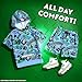 Minecraft Hoodie and Sweatpants Tracksuit for Boys Teens Kids Clothes Short Set (11-12 Years, Blue)