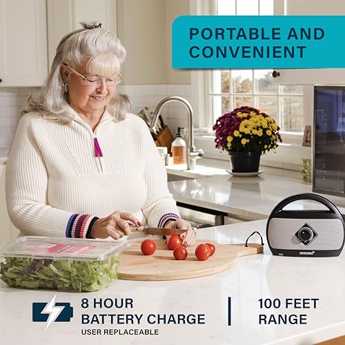 Portable Wireless TV Speakers for Smart TV - Ideal for TV Watching Without The Blaring Volume - Wireless Speakers Designed for Hard of Hearing and Seniors – Compatible with TV Streaming Audio - Image 5