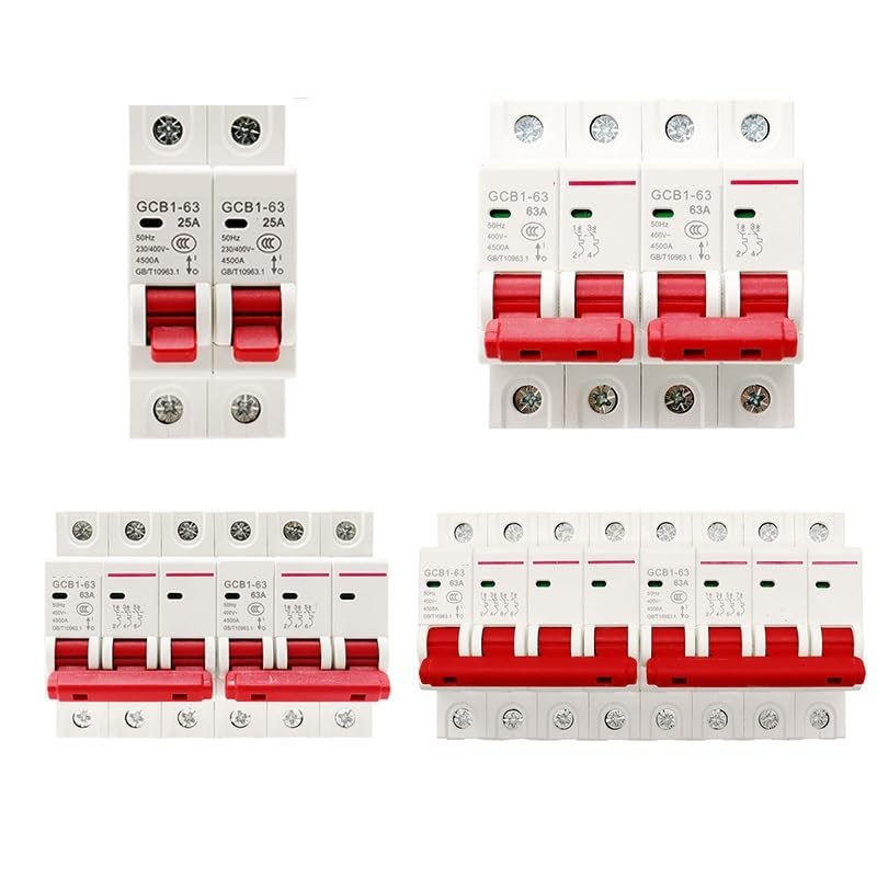 1P 2P 3P 4P Dual Power Manual Transfer Switch Circuit Breaker MCB 50HZ/60HZ 400-6A 10A 16A 20A 25A 32A 40A 50A 63A(A,50A)