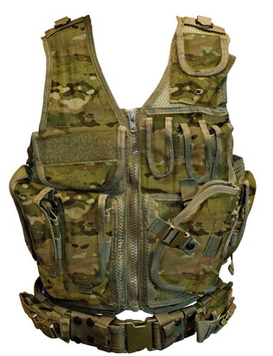 Red Rock Outdoor Gear Cross Draw Vest, Woodland Digital