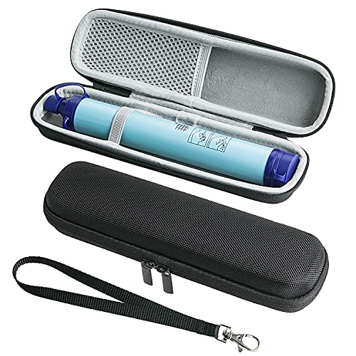 YSAGi Travel Carry Case Cover for LifeStraw, Storage Case for Lifestraw Steel Personal Water Filter, Sewage Purification Zipper Protective Bags CASE ONLY (Black)