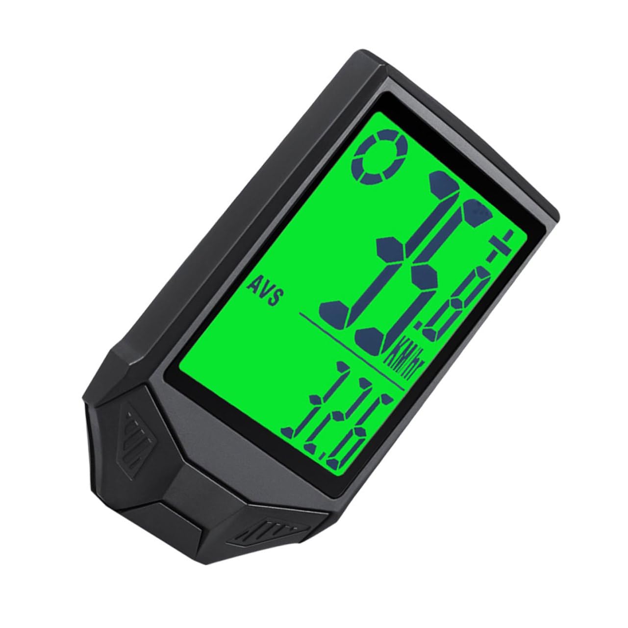 HEALLILY Velocímetro luminoso para bicicleta con medición de temperatura, odómetro inalámbrico para bicicleta de carretera, montaña, plegable, diseño desmontable con pantalla brillante para montar al