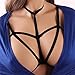 HJZLSSYS Women Harness Elastic Cupless Cage Bra Hollow Out Strappy