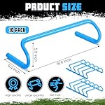 Wettarn 10 Pcs Speed Agility Training Hurdles Detachable Durable Hurdle Agility Plyometric and All Purpose Speed Training Equipment for Athletes Soccer Basketball - Image 2