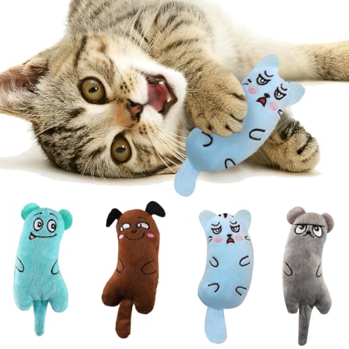 4 Pezzi Giochi Gatto, Giochi per Gatti Topini per Gatto Giocattoli Erba Gatta per Gatti Bastoncini di Erba Gatta, per Gatti in Casa