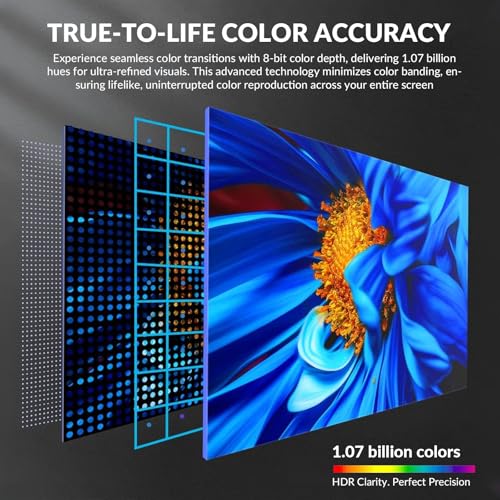 Image of 32 Inch 4K UHD Monitor (3840x2160), IPS,60Hz Refresh Rate, 120% sRGB, AMD FreeSync, 178 Viewing Angle, HDMI /DisplayPort, VESA 100x100mm Mount Compatible, Tilt Adjustable - Black