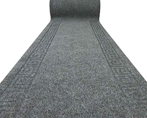 Casatessile Tapis de Passage Grek Inca 68 cm de Large par mètre - Grigio