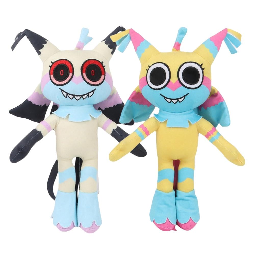 Peluche Dandy's World, Adorable Figurine de Jeu d'horreur, Oreiller Doux en Peluche for garçons et Filles, Fans de Jeux vidéo, Cadeaux, décoration d'intérieur(Yellow+Beige)