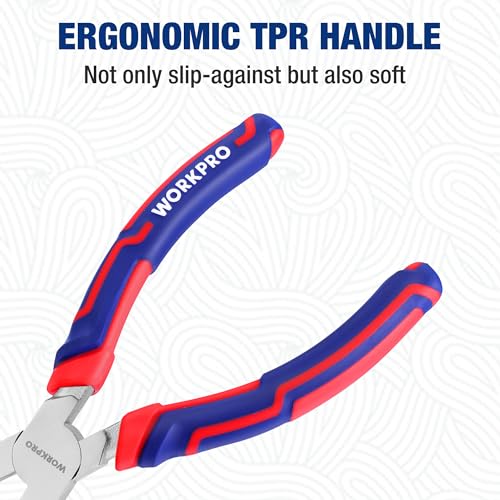 Image of WORKPRO Electrical Disconnect Pliers, 8 Inch Automotive Electrical Connector Pliers with Ergonomic Handle, Fixion Tools Pliers, Automotive Plug Removal Tool for Car Fuel Pump, Spark Plug