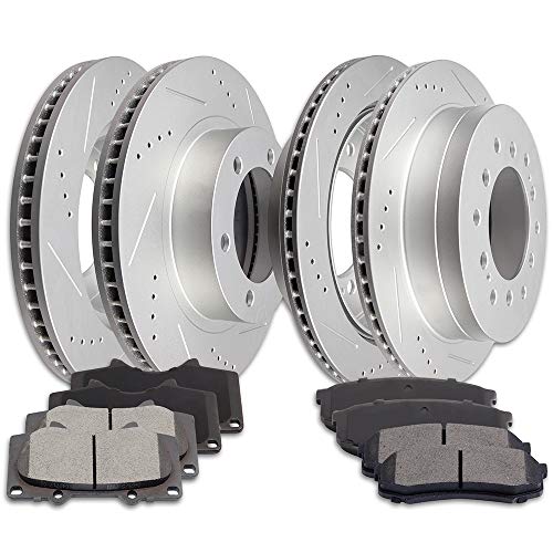 Image of SCITOO Brake Kits Front Rear Brake Rotors Brake Pad:31327;D976;31294;D606