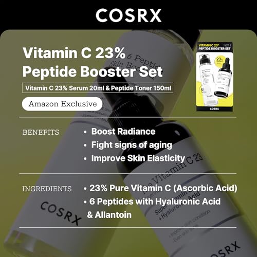 image for COSRX Vitamin C 23% Peptide Booster Set - Amazon Exclusive - Korean Sk