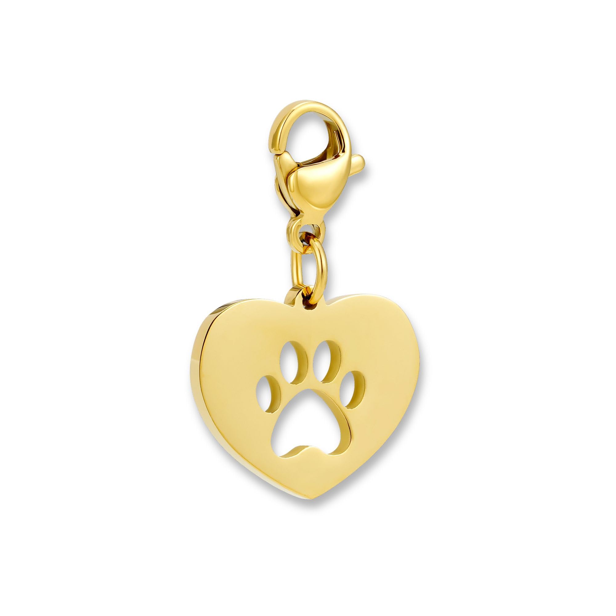 GD GOOD.designs Charms Anhänger mit Karabiner-Verschluss | Kettenanhänger aus 316L Edelstahl | Charm für Bettelarmband in 18K Gold | Wasserfest & Hypoallergen
