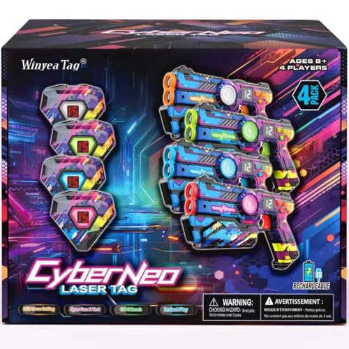 CyberNeo Rechargeable Laser Tag Set of 4