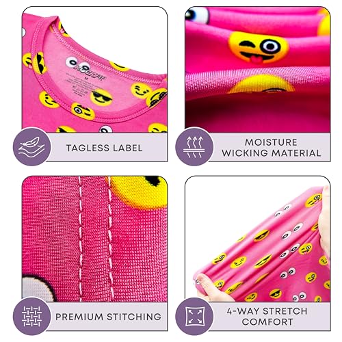 Image of Rocky Thermal Underwear for Girls Fleece Lined Thermals Kids Base Layer Long John Set