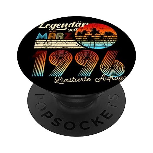 cumpleaños legendario desde marzo de 1996 regalo PopSockets PopGrip Intercambiable