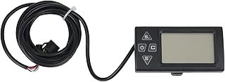 Heritan 36V-48V LCD Ebike Display with SM Plug for Electric Bike BLDC Controller Control Panel S861, Black