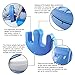 VOONKE Bedridden Patient Turning Device-Multifunctional Turning Pillow PU Leather Anti-Bedsore Waterproof Paralyzed Bed Shift Nursing Products Helping The Elderly Turn Over Pillow(Blue)