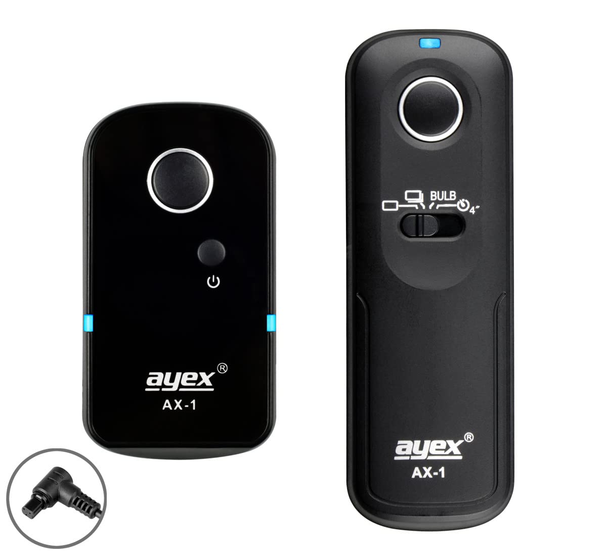 ayex Remote Shutter Release Control AX-1, Compatible with Canon (N3) e.g. EOS R5 1D X Mark II 5D Mark IV 5DS 6D 7D Mark II With Many Features such as Continuous Shooting and Bulb Mode
