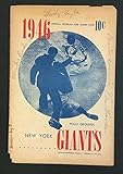 New York Giants vs Brooklyn Dodgers 8/7/1946 signed Program 4 Auto CBM COA - Autographed NFL Magazines