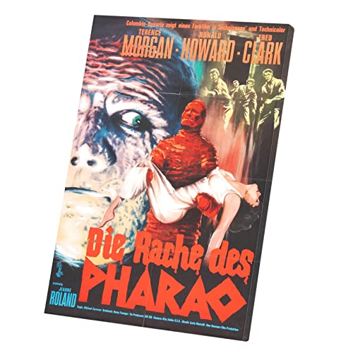 Affiche allemande vintage Die Rache des Pharao pour salon rétro