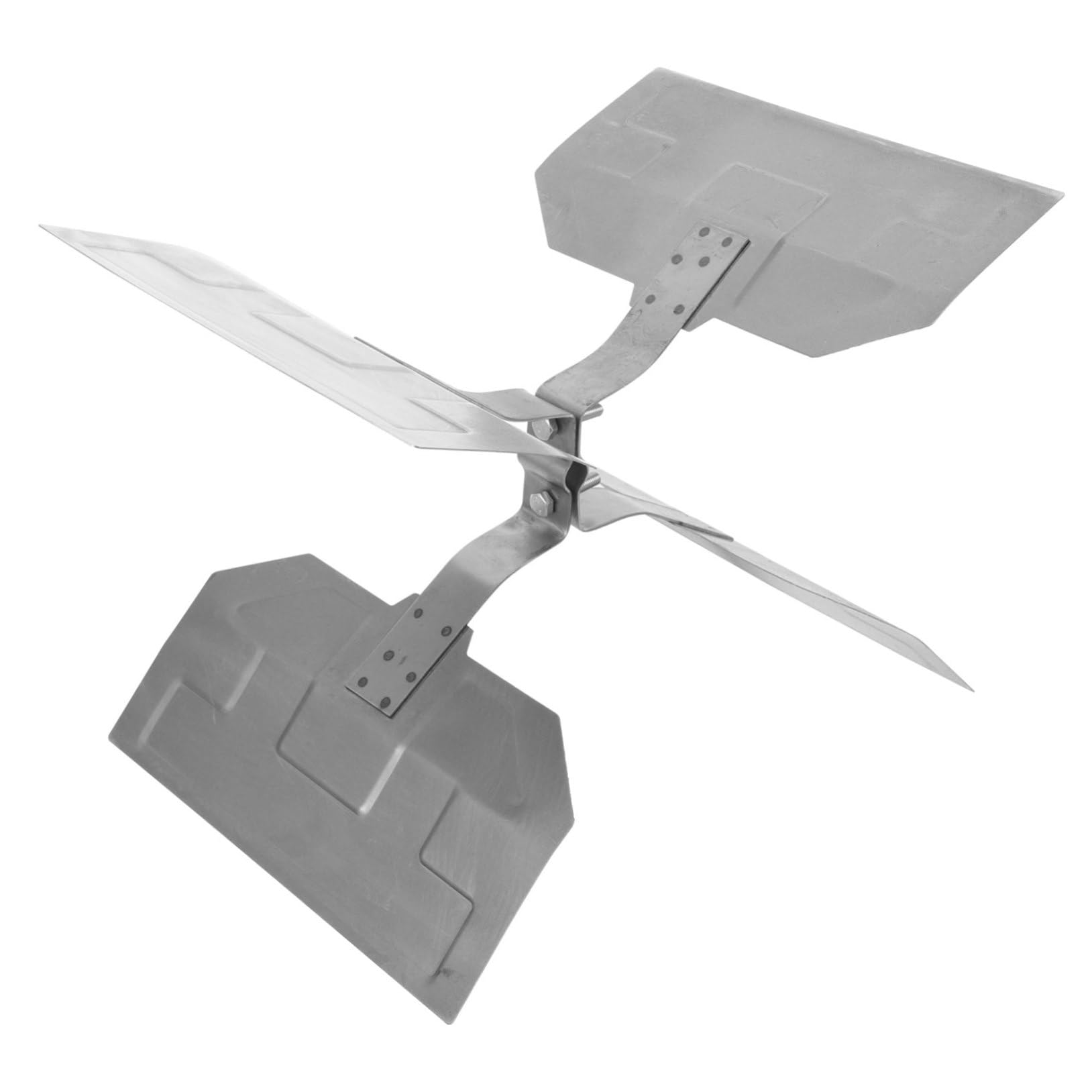 Milisten Pala Ventilatore Agricolo Ricambio in Ferro Argento, Sostituibile | Atmosfera Estiva, Pratico Fan e Conveniente Fan per Piccole Attrezzature Agricole, Thermal Power Fan Part