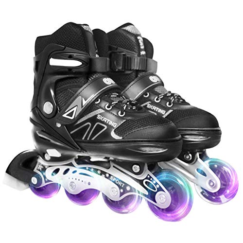 YSCYLY Childrens Patines,Fun Flashing lluminating,para NiñOs Jouvenes Y Adolescentes Mujer Y Hombre