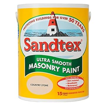 Sandtex masonry paint, 5 litres, ultra smooth brickwork, multicolour