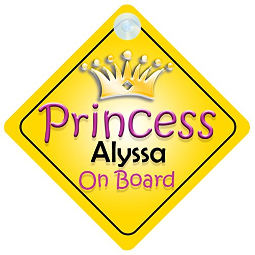 Princess Alyssa on Board Girl segnale Auto