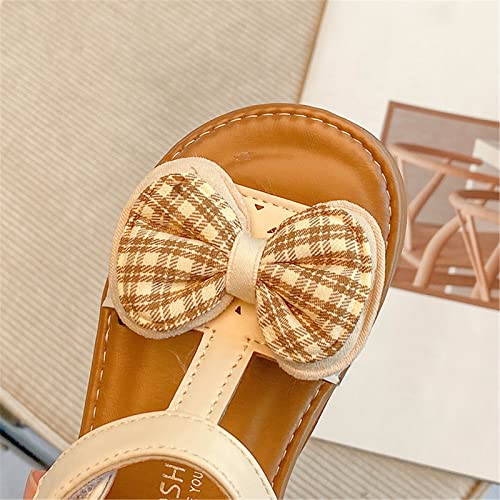 Girls Sandals Open Toe Mesh Design Casual Sandals Bowknots Flat Sandals Summer Dress Shoes Princess Toddler Pool4
