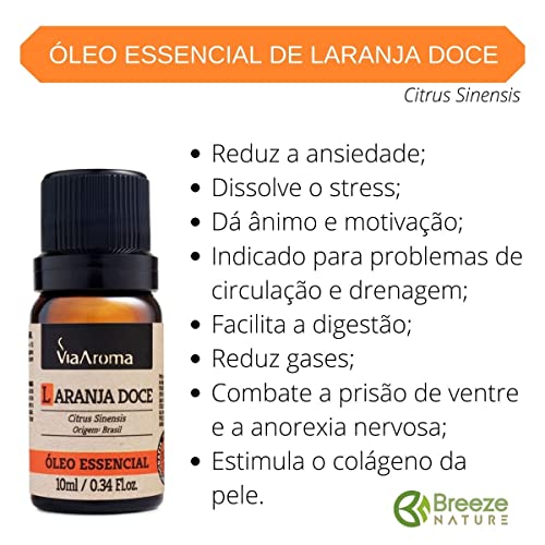 Óleo Essencial Laranja Doce Via Aroma – 10 ml