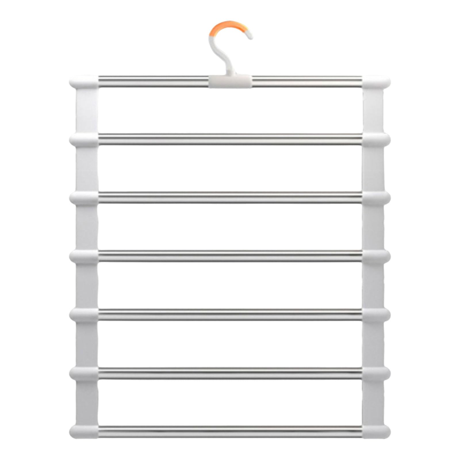 Space Saving Folding Pants Hanger Multipurpose Foldable Garment Multi Layer Clip for Wardrobes Optimization Multi Layer with Clip